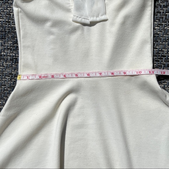 LACE-NECK BRIDAL SHOWER SKATER DRESS - Picture 6 of 10